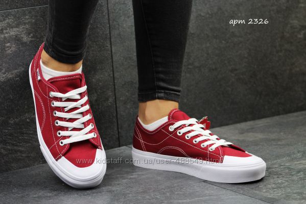  Кеды женские Vans Burgundy