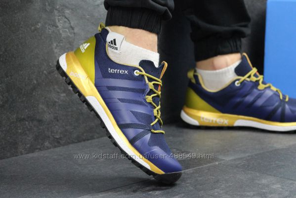  Кроссовки мужские Adidas Terrex Boost bluegold