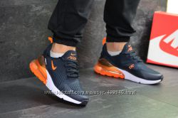 Кроссовки мужские Nike Air Max 270 синий с оранжевым