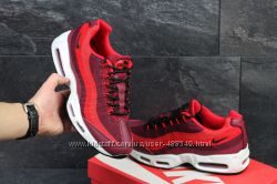  Кроссовки мужские сетка Nike 95 burgundy