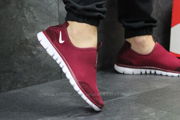 Кроссовки мужские низкие Nike Free 3. 0 burgundy