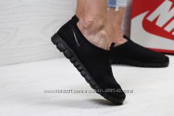  Кроссовки низкие сетка Nike Free Run 3. 0 black
