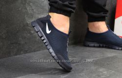Кроссовки низкие сетка Nike Free ran 3. 0 dark blue