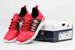  Женские кроссовки Fila red, ТОП качество