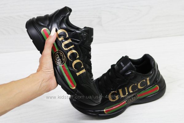 Женские кроссовки Gucci black