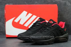  Кроссовки мужские Nike Air Max 95 blackred, ТОП качество