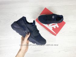Кроссовки Nike Huarache черные, синие