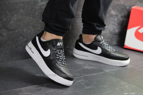 Кроссовки мужские Nike Air Force AF 1 blackwhite