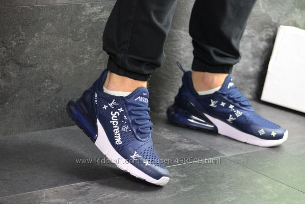  Кроссовки мужские Nike Air Max 270 x Supreme blue