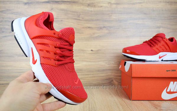  Кроссовки женские сетка Nike Air Presto red