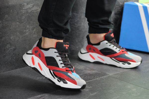  Кроссовки мужские Adidas balance life grayred 7837