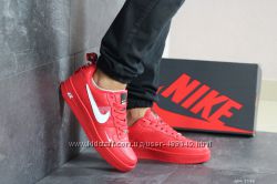 Кроссовки мужские Nike Air Force 1 красные 8188