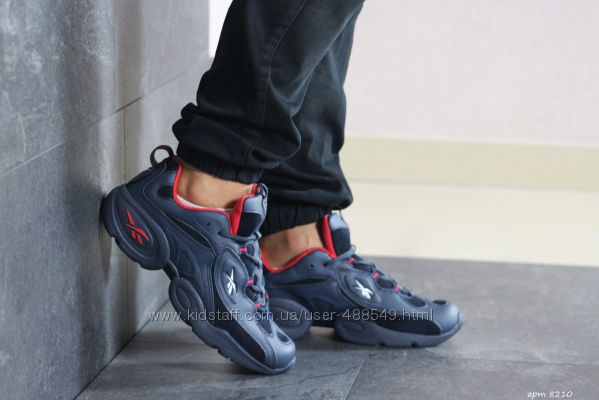  Кроссовки мужские Reebok DMX синие с красным 8210