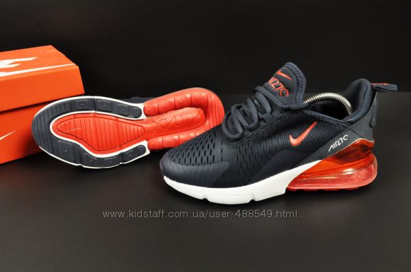  Кроссовки Nike Air Max 270 синие с красным