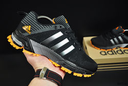  Кроссовки Adidas Fast Marathon черный с оранжевым