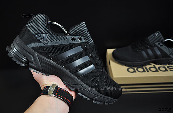 Мужские кроссовки Adidas Fast Marathon черный серый