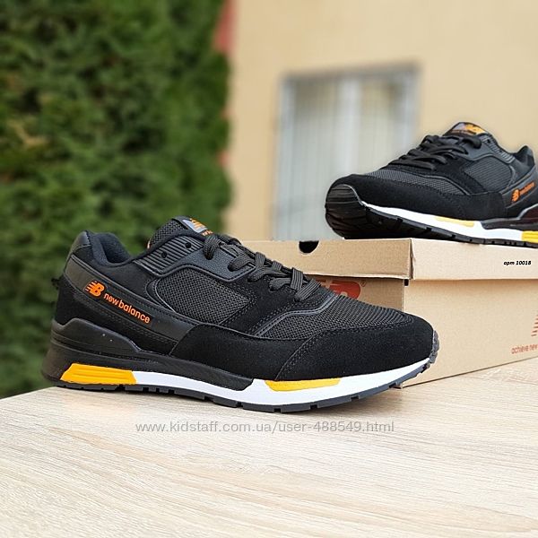 Кроссовки New Balance чёрные с оранжевым