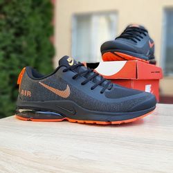  Кроссовки мужские Nike Air Presto чёрные с оранжевым