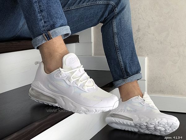  Кроссовки мужские Nike Air Max 270 React белые