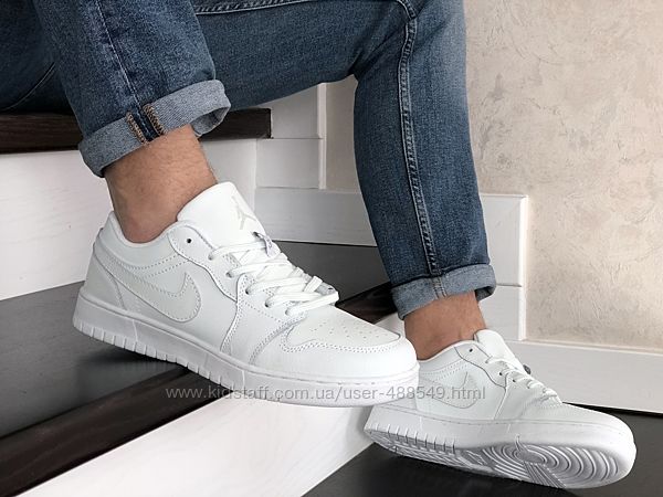 Кроссовки мужские Nike Air Jordan 1 Low, белые 