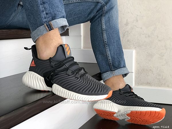 Кроссовки мужские Adidas Alphabounce серые 9168