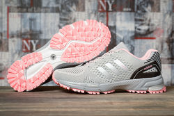 Кроссовки Adidas Marathon Tn, серые с розовым