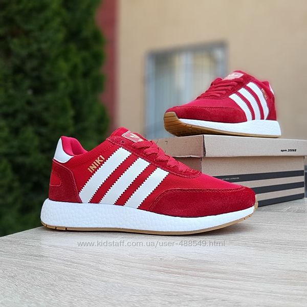  Кроссовки женские Adidas INIKI, красные