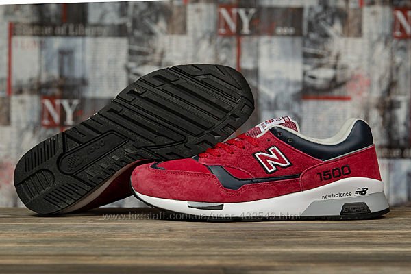 Кроссовки мужские New Balance 1500, бордовые DR16709