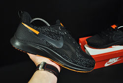 Кроссовки мужские Nike Zoom AIR, черные с оранжевым