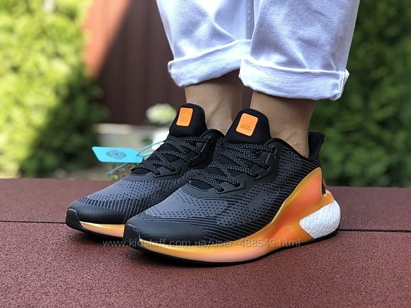 Женские кроссовки Adidas Alphaboost, черный с оранжевым