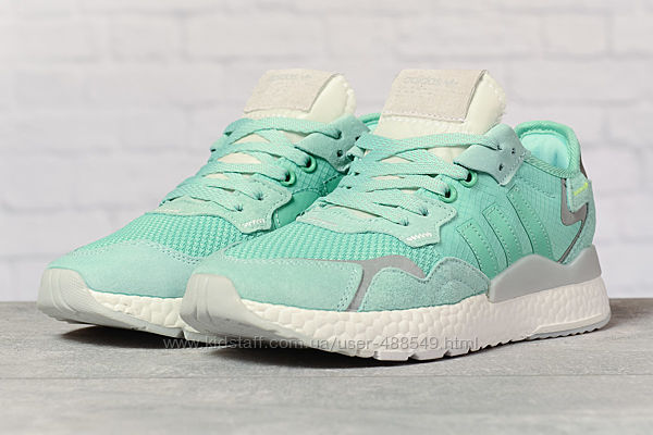 Кроссовки женские Adidas Nite Jogger Boost, мятные