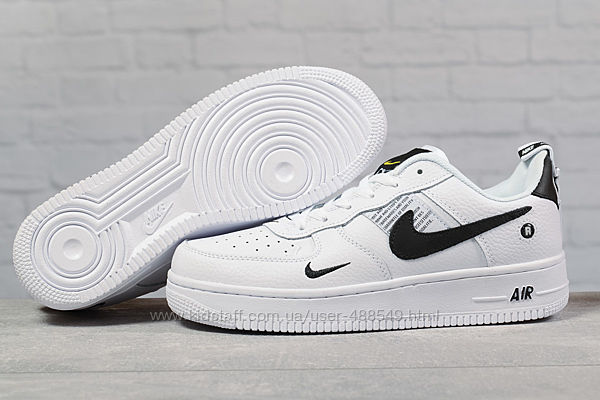 Кроссовки мужские Nike Air Force, белый с черным