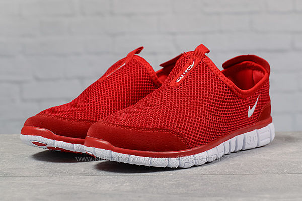  Кроссовки мужские летние Nike Free 3.0, красные