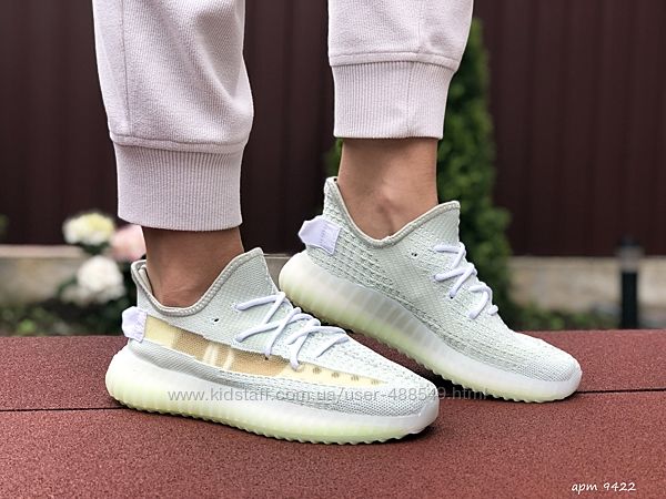 Кроссовки женские Adidas x Yeezy Boost, ментоловые