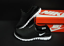 Кроссовки женские летние Nike, черный с белым