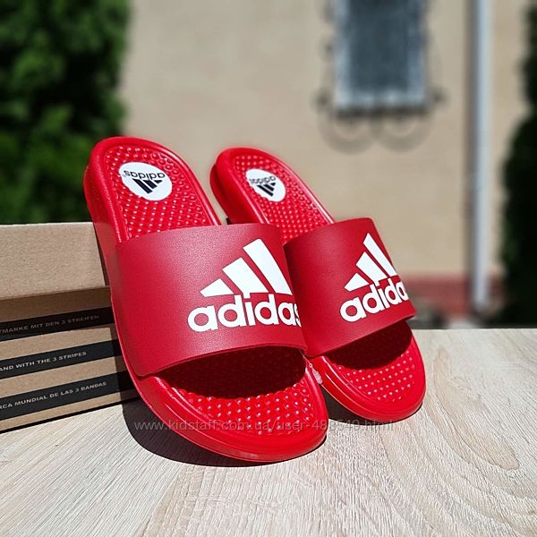 Шлепанцы женские Adidas красные