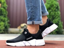  Кроссовки мужские Running, черные с белым