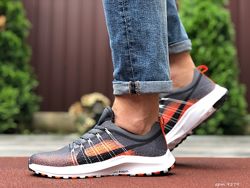 Кроссовки мужские Nike Zoom, серый с оранжевым