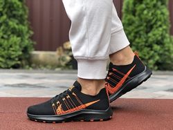  Кроссовки женские Nike Zoom, черные с оранжевым 9593