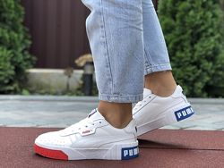 Кроссовки женские Puma, белый с красным