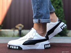 Кроссовки мужские Puma Cali Bold, белые с черным
