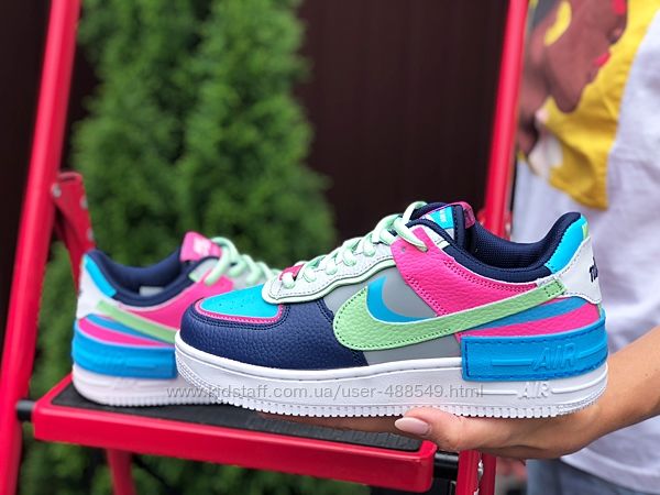 Кроссовки женские Nike Air Force 1 Shadow, разноцвет