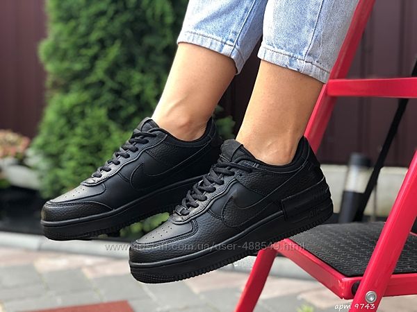 Кроссовки женские Nike Air Force 1 Shadow , черные 