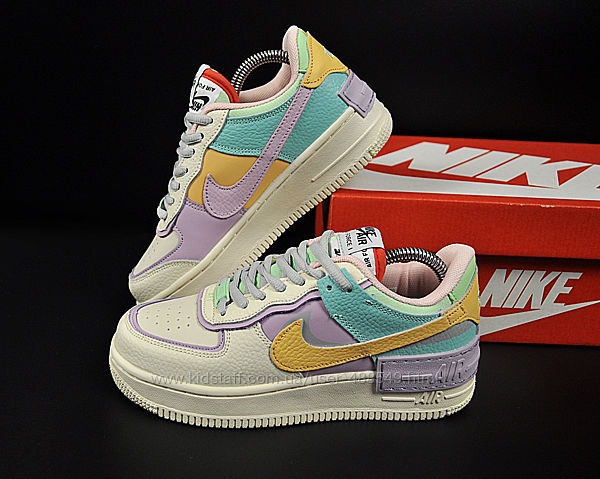 Кроссовки женские Nike Air Force 1 Shadow, бежевые