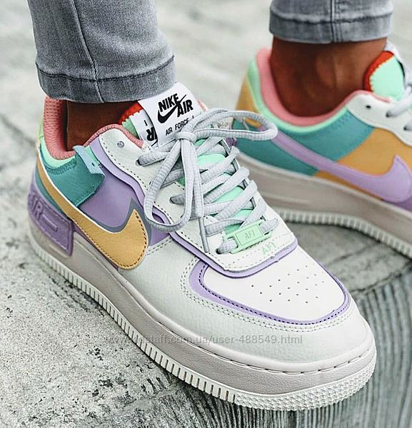 Кроссовки женские Nike Air Force 1 Shadow, бежевые