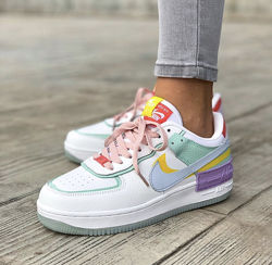 Кроссовки женские Nike Air Force 1 Shadow, разноцвет 36-41р