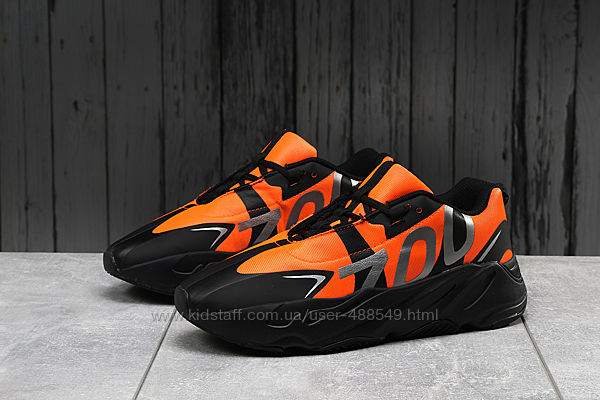 Кроссовки мужские Adidas Yeezy 700, оранжевые