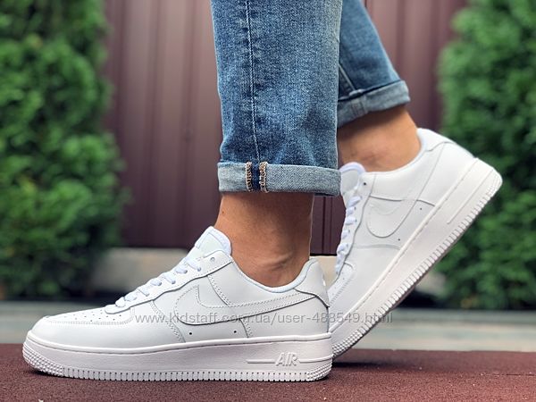 Кроссовки мужские Nike Air Force 1, белые 41-45р