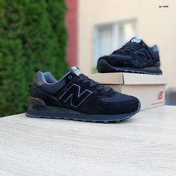  Кроссовки мужские New Balance 574, черные 41-46р