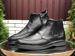 Зимние мужские ботинки Vankristi, черные , натур. кожа
